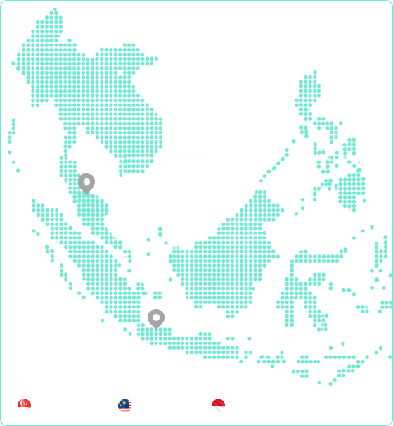 Southeast Asia footprint map